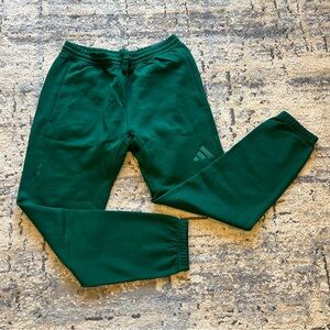 Men’s adidas All Season Fleece Joggers - Collegiate Green
